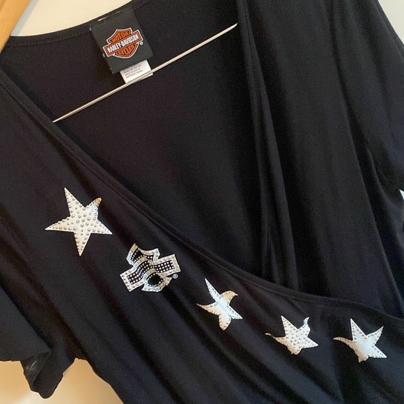 Harley-Davidson Rhinestone/Stud Top - Picture 7 of 8